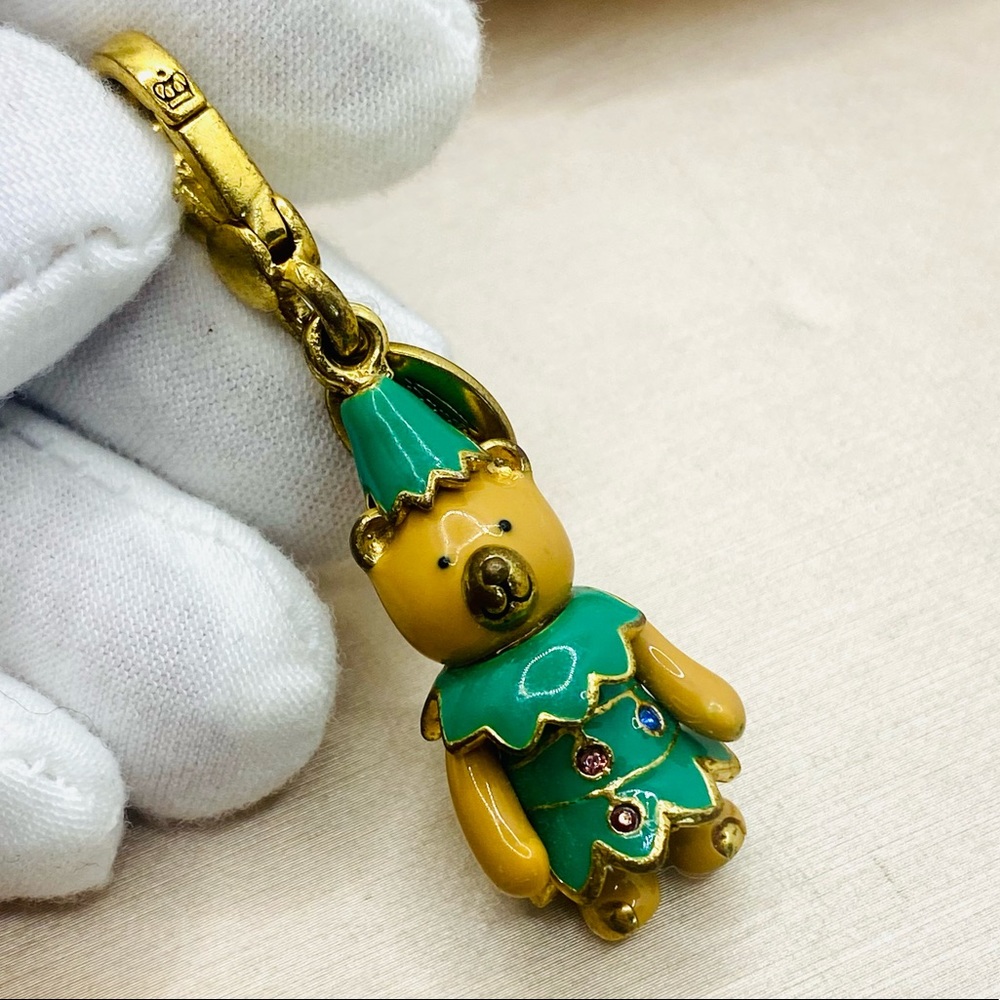 Juicy Couture Limited Edition 2010 Holiday 3-Dimensionally Teddy Bear Elf Charm